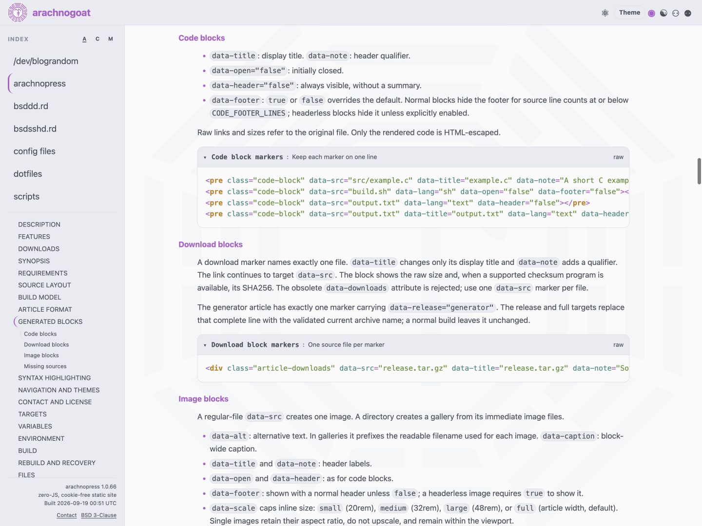 Example Gallery: theme edge light