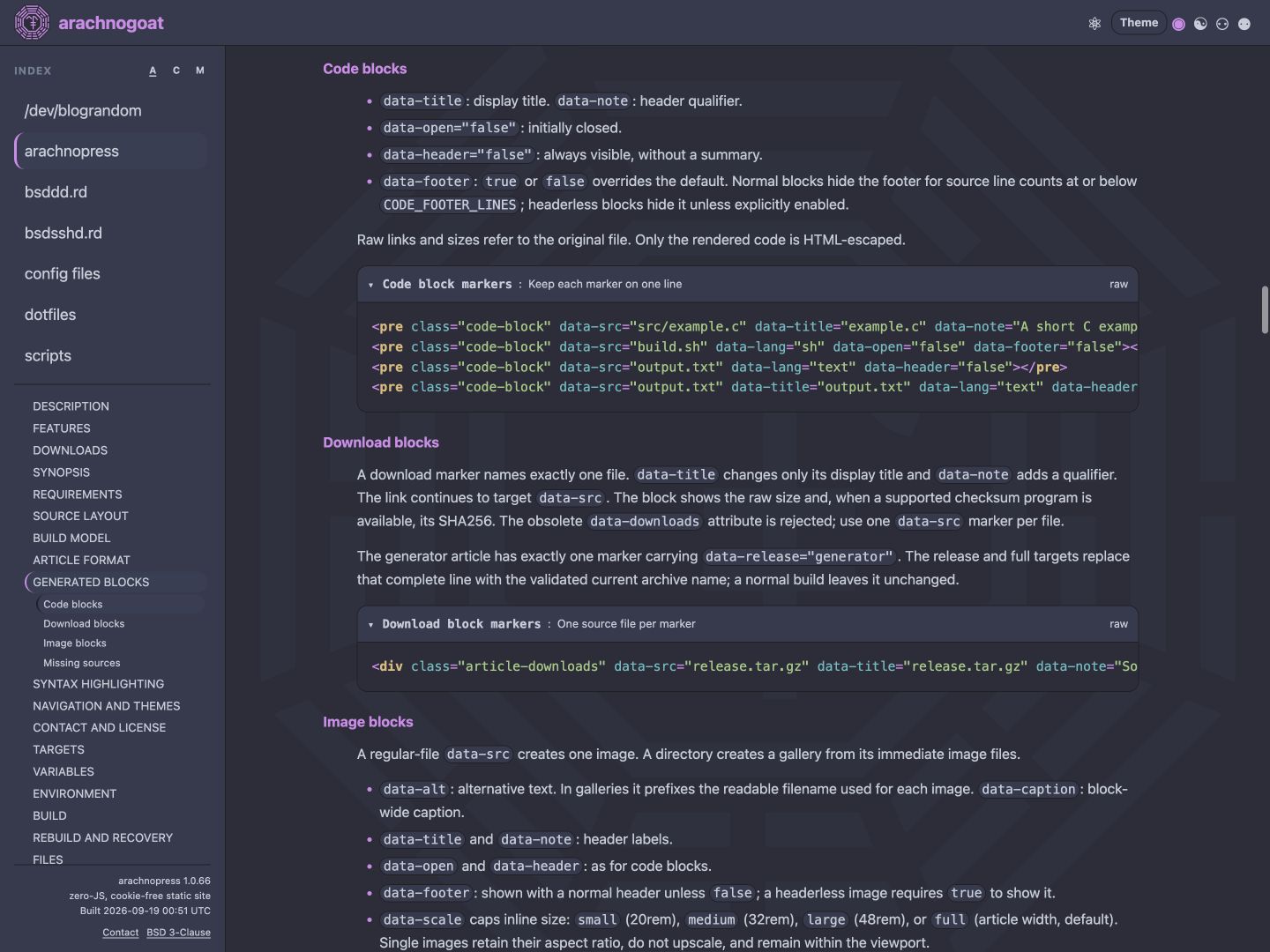 Example Gallery: theme edge neon