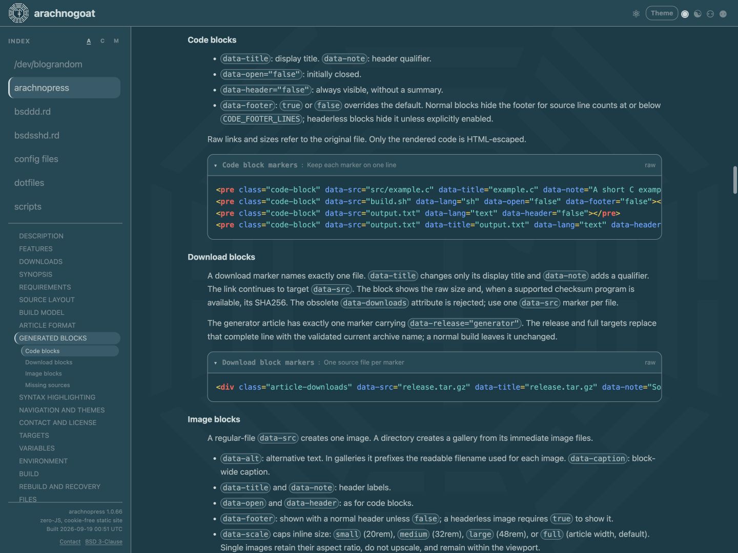 Example Gallery: theme selenized dark
